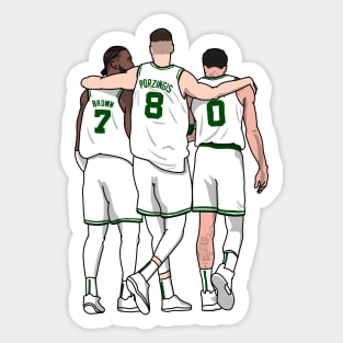 Green trio Sticker